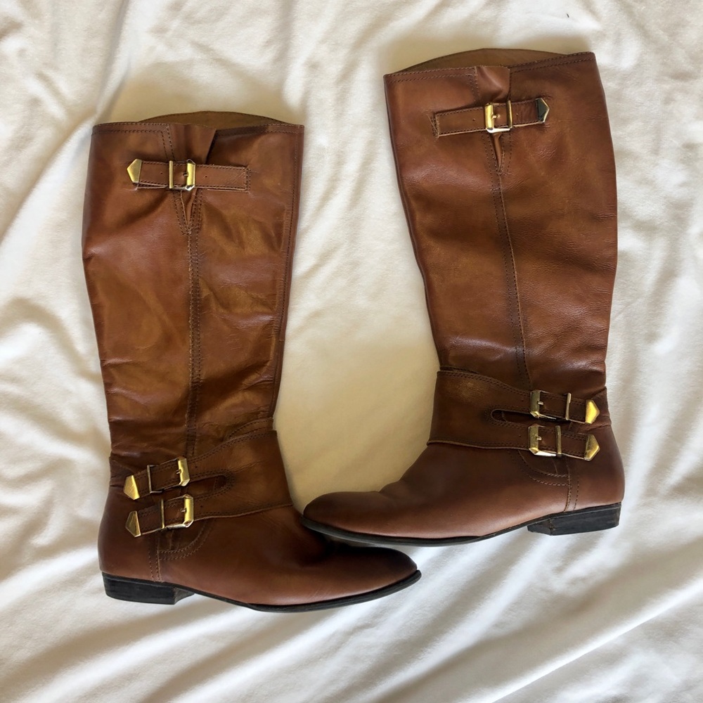 Aldo genuine brown leather boots